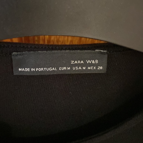 Black Zara dress with side ruche - Picture 2 of 3